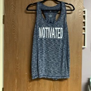 Livi Blue Motivated Workout Tank